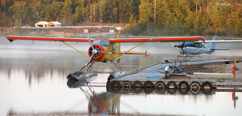 Float plane docked